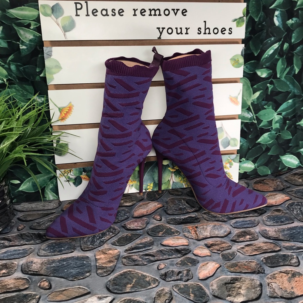 EGO- RICOCHET PURPLE PRINT KNIT - Picture 3 of 14